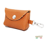 Basic Mini Bag. Portasacchetti e portabiscotti  in vera pelle per cani