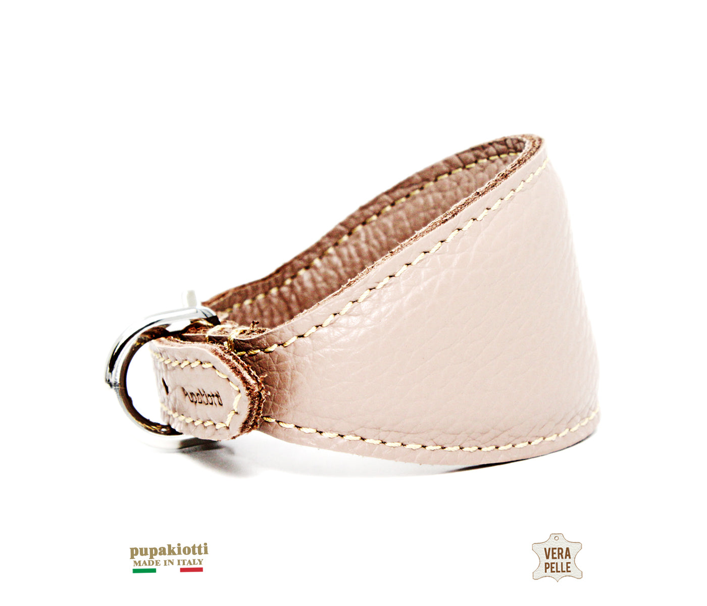 BASIC. Collare per Levriero imbottito con spugna  in vera pelle