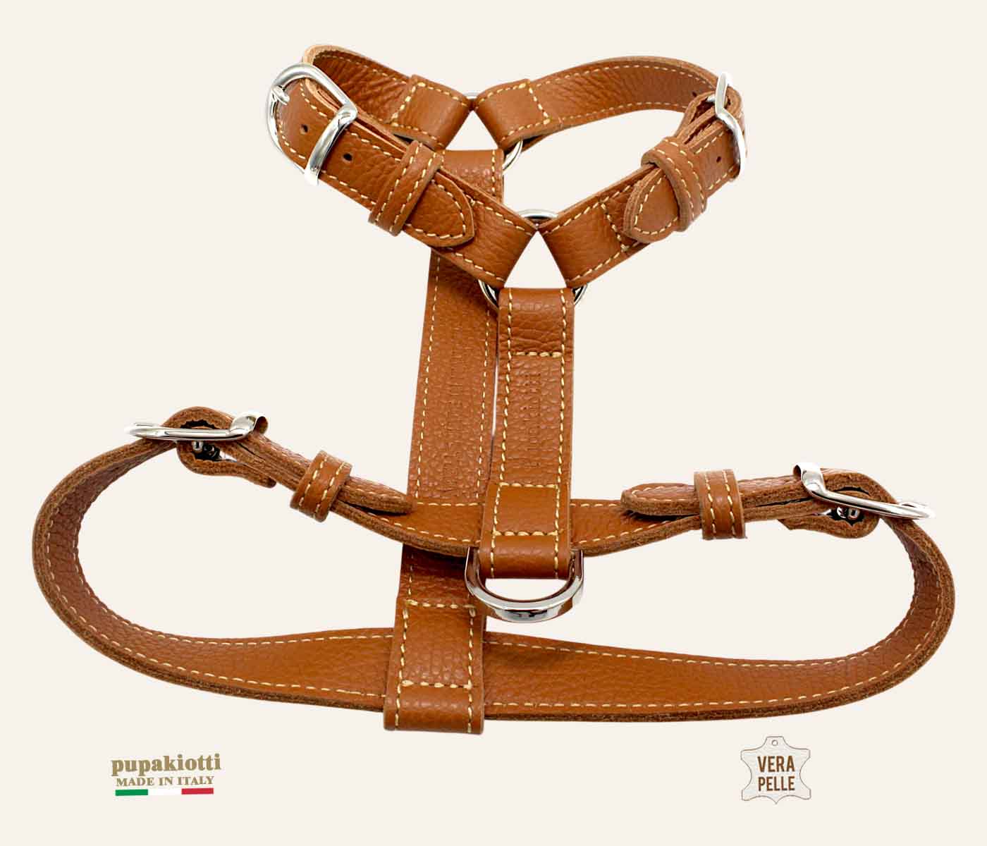 BASIC H. Pettorina in Vera Pelle per cane