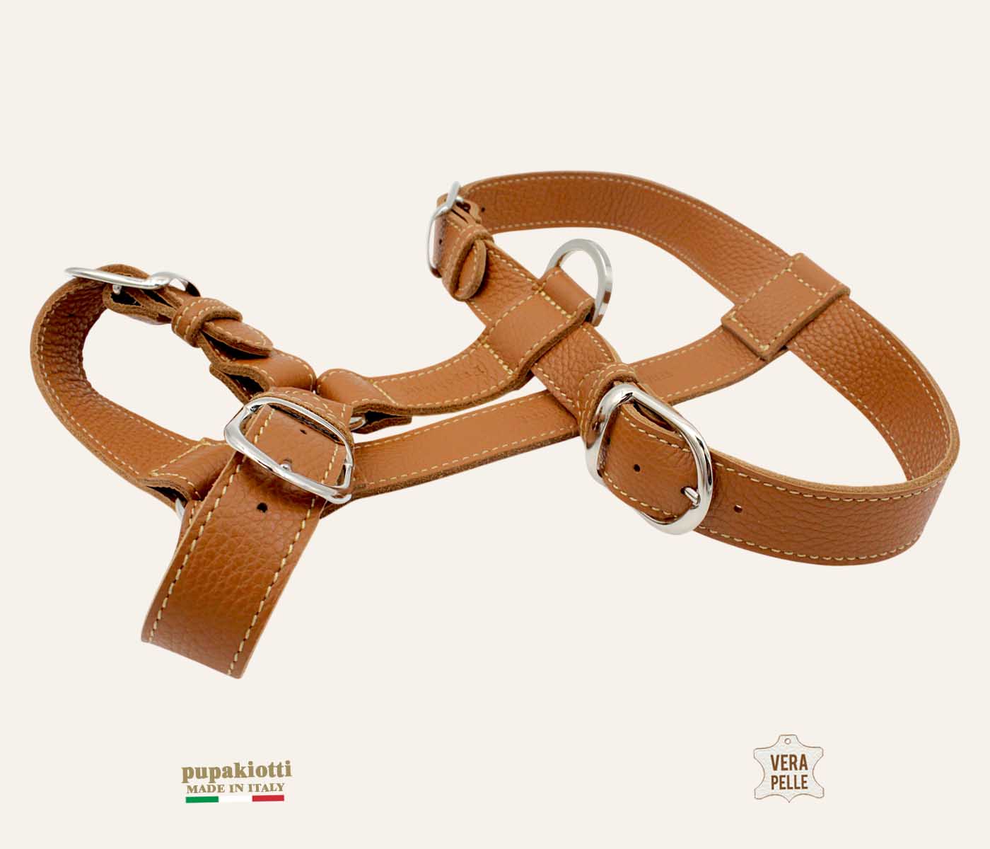 BASIC H. Pettorina in Vera Pelle per cane