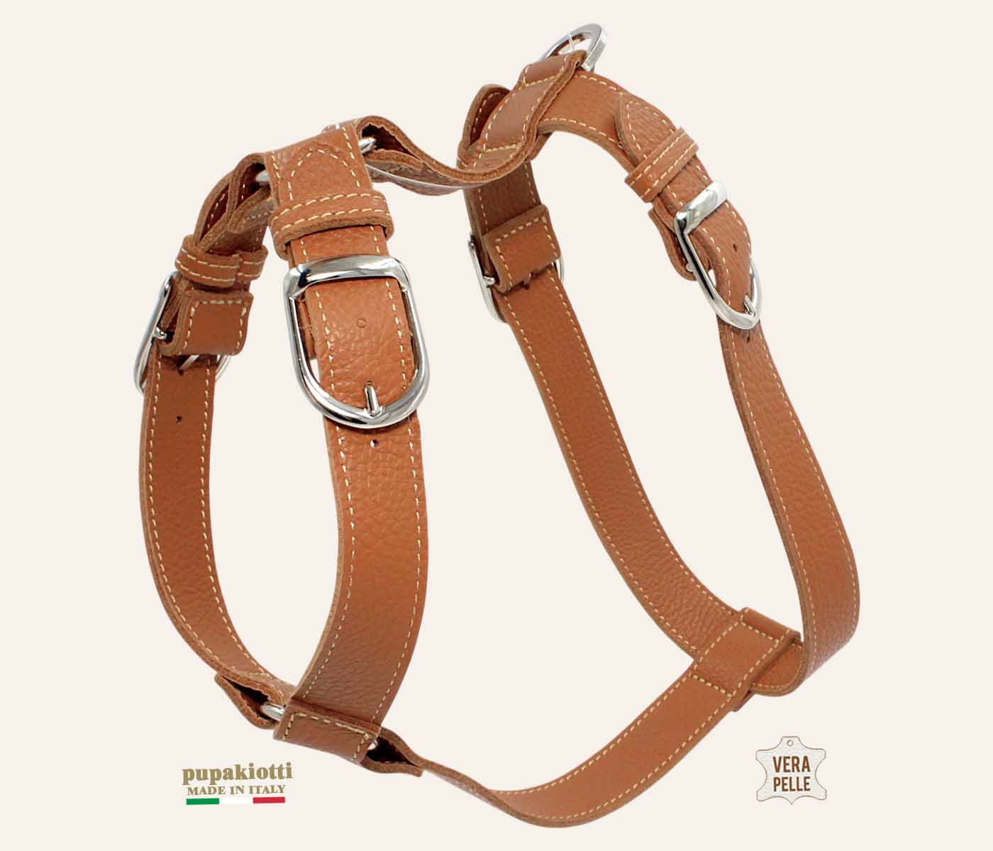 BASIC H. Pettorina in Vera Pelle per cane