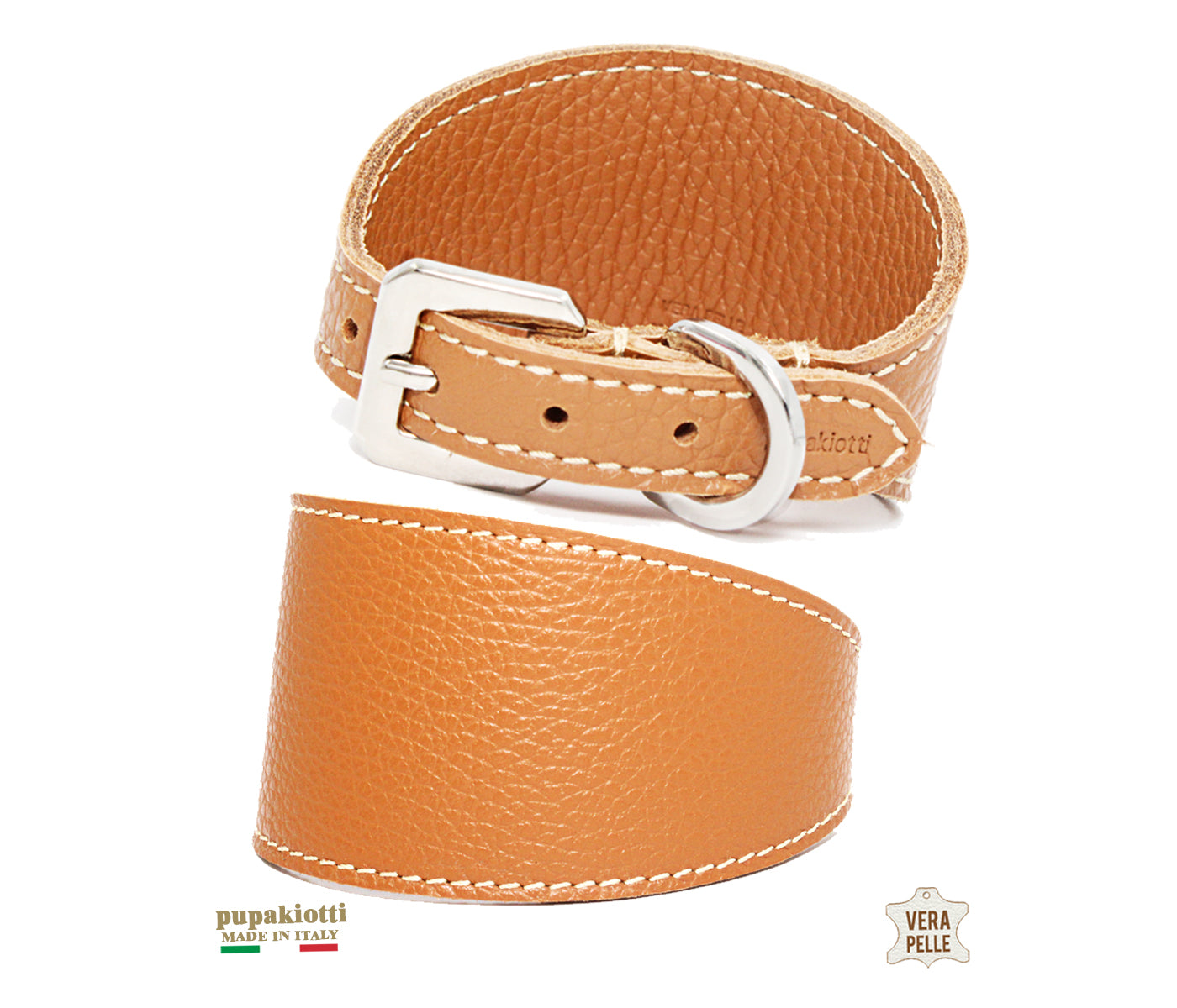 BASIC. Collare per Levriero in vera pelle