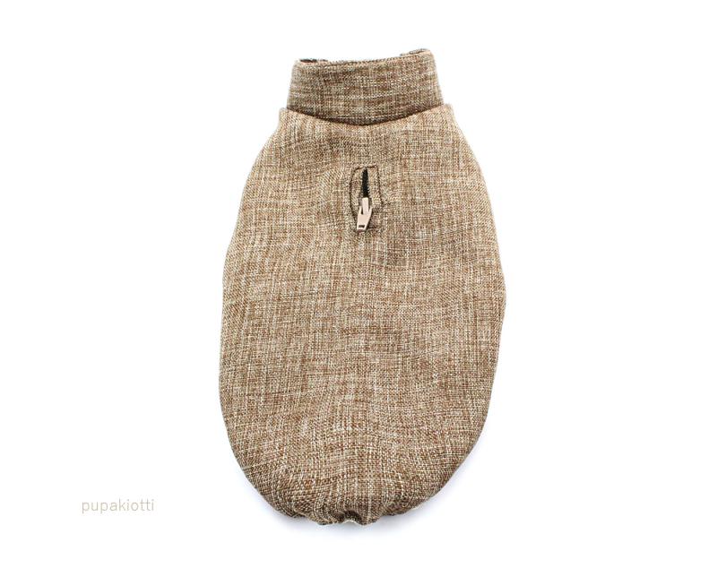 Tokio | Impermeabile per cani bulldog e bassotti (colore beige)