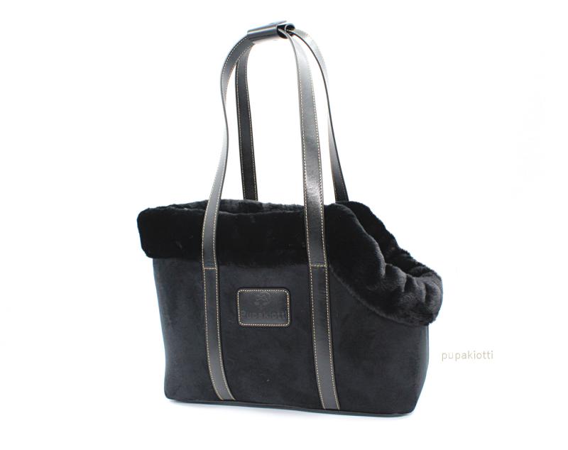 Cortina. Carrying bag in NeoFur and Genuine Leather for dogs