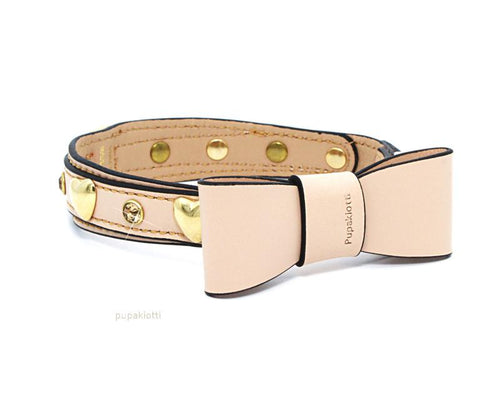Premium. Leather collar with Studs and Swarovski for dog