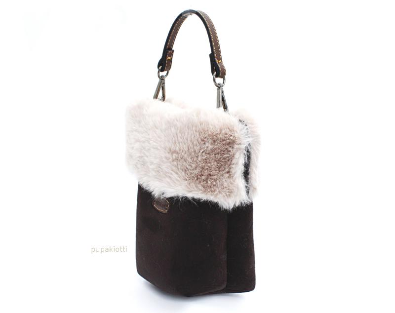 Cortina. Pochette in Neofur e Pelle