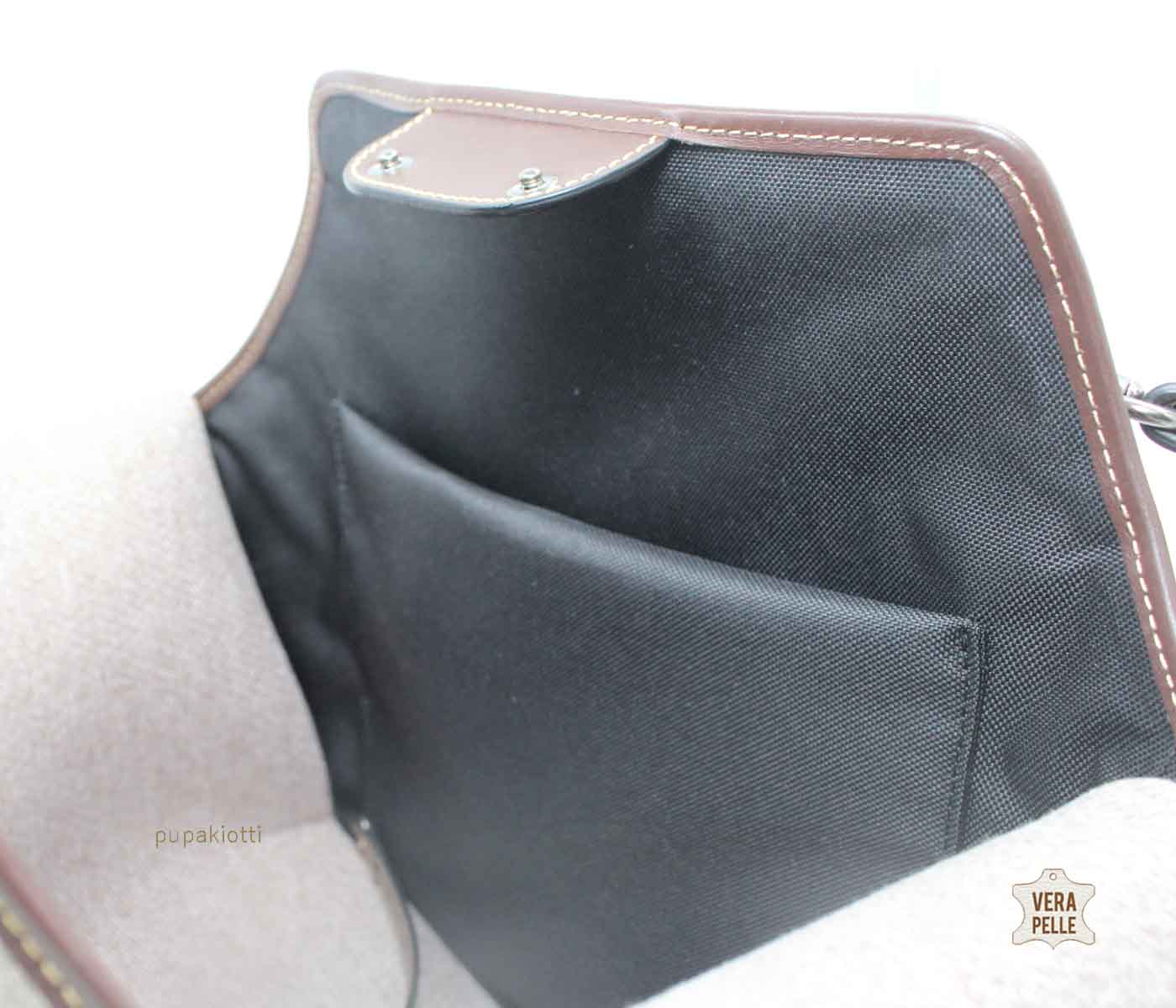 Poline. Carrying Bag Made with Genuine Leather and NEOTES