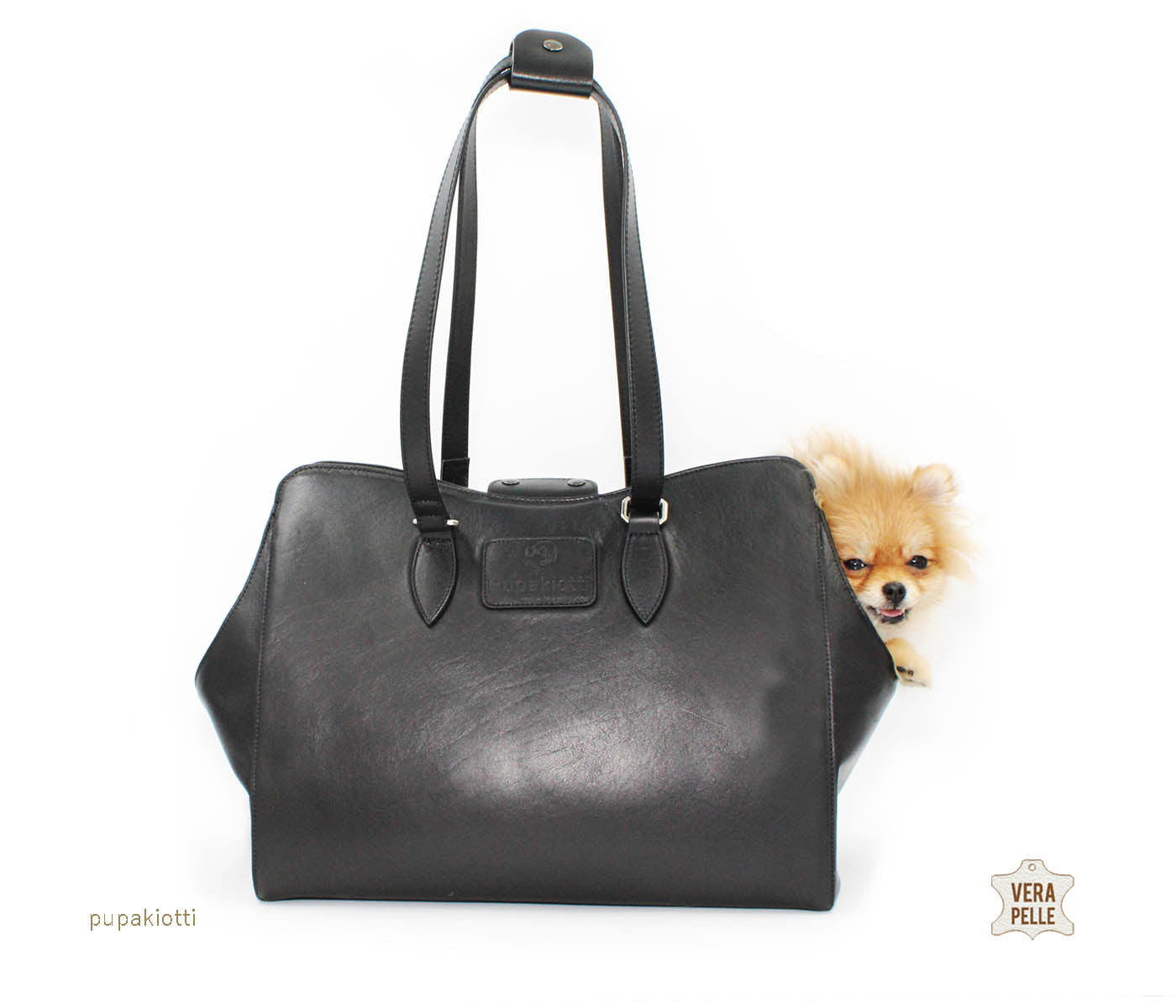 Jasmine. Carrying Bag in Genuine leather for dog
