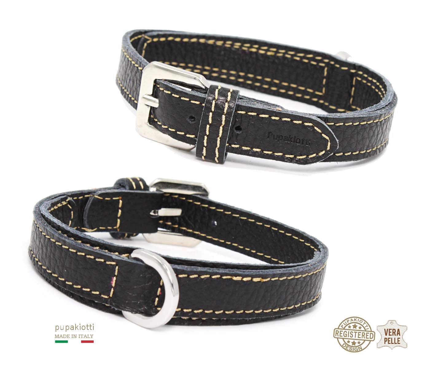 BASIC. Genuine leather collar for dog