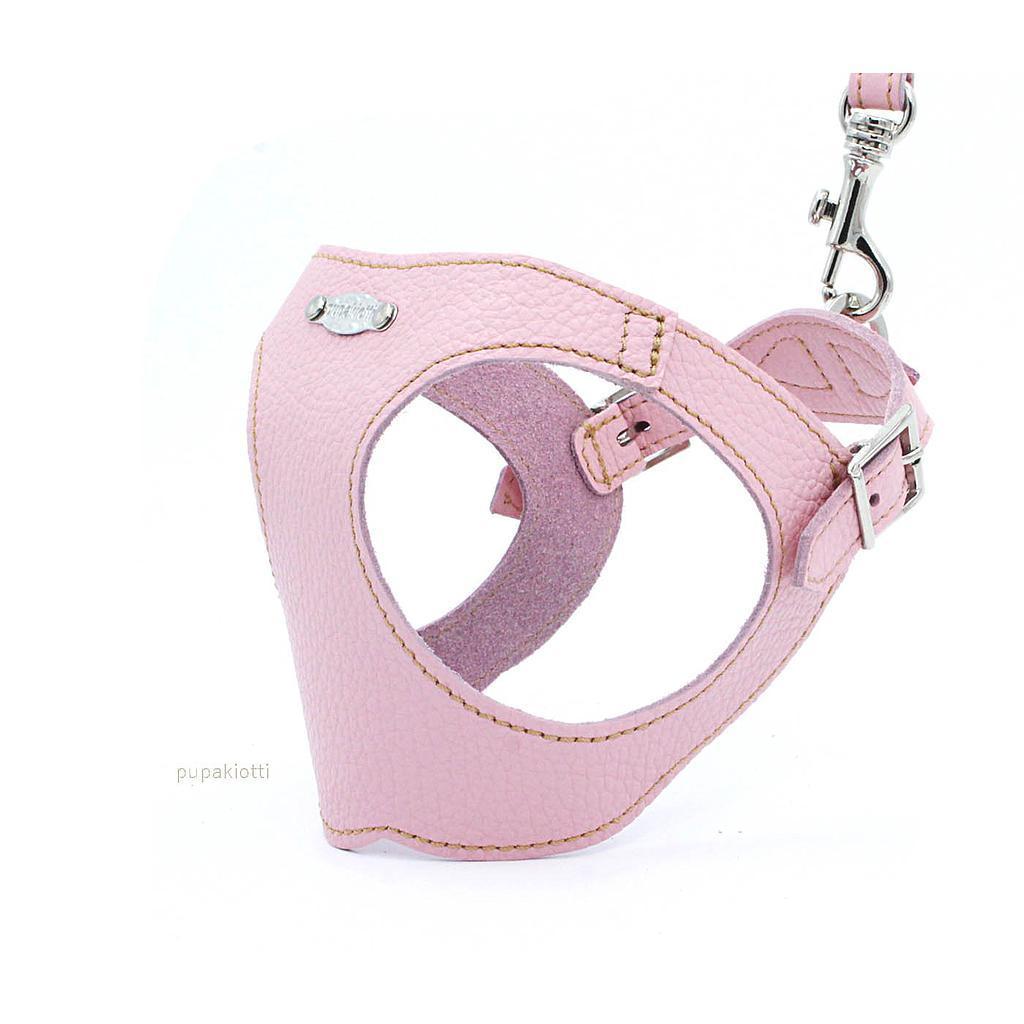 Basic. Ergonomic and adjustable leather harness for dogs