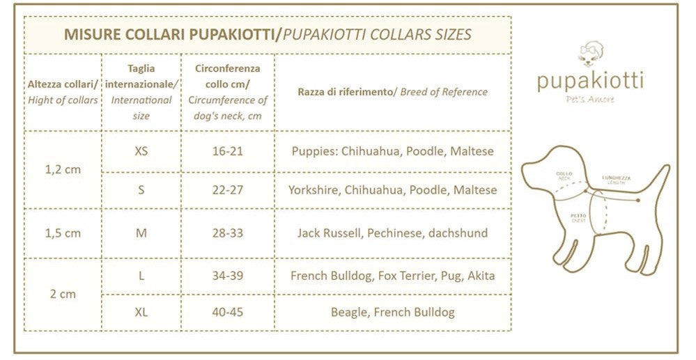 BASIC PUPA. Collare in vera pelle per cane