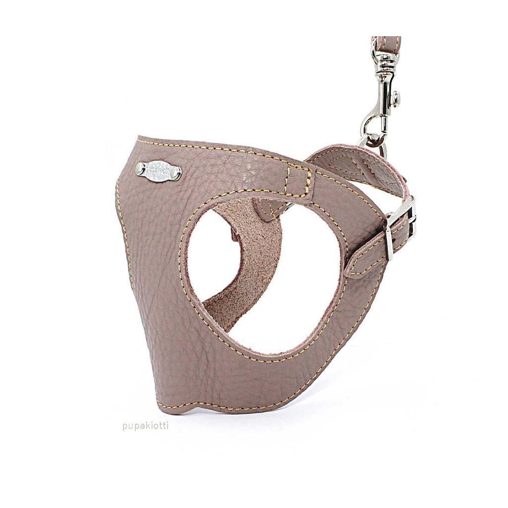 Basic. Ergonomic and adjustable leather harness for dogs